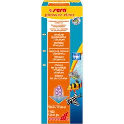 Sera Phosvec·Clear 500ml - Kristalhelder Aquariumwater & Algenpreventie Fosfaatverwijderaar
