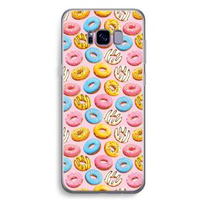 Pink donuts: Samsung Galaxy S8 Plus Transparant Hoesje