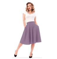Steady High Waist Thrills Skirt Lilac-XXL
