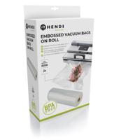 Hendi Vacumeerzakken met reliëf op rol - Sous Vide Zakken - 28 x 600 cm - Geschikt voor FoodSaver vacumeermachines - 2 stuks