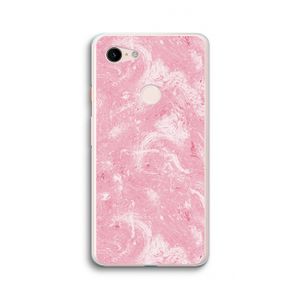 Abstract Painting Pink: Google Pixel 3 XL Transparant Hoesje