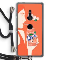 Peach please!: Sony Xperia XZ2 Transparant Hoesje met koord