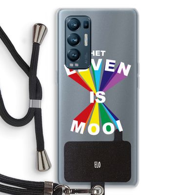 Het Leven Is Mooi: Oppo Find X3 Neo Transparant Hoesje met koord