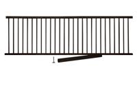 Balustrade beuken - Model 1 - Zwart - meerdere formaten - hoge kwaliteit - duurzaam hout