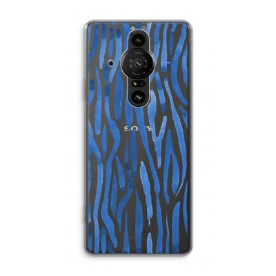 Blauwe nerven: Sony Xperia Pro-I Transparant Hoesje