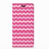 Nokia 3.1 (2018) Hoesje met Magneet Waves Pink