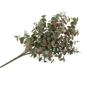 Kunstbloem Eucalyptus tak - 47 cm - saliegroen - bundel/bosje - Kunst zijdebloemen