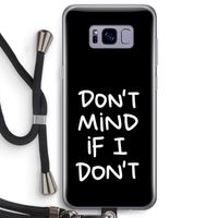 Don't Mind: Samsung Galaxy S8 Plus Transparant Hoesje met koord