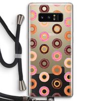 Donuts: Samsung Galaxy Note 8 Transparant Hoesje met koord
