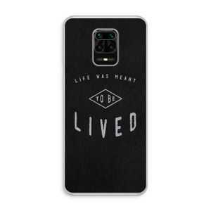 To be lived: Xiaomi Redmi Note 10 Lite Transparant Hoesje