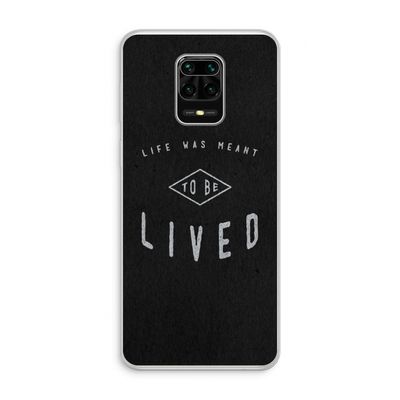 To be lived: Xiaomi Redmi Note 10 Lite Transparant Hoesje