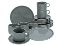 Creatable Serviesset Chef Collection (18-delig koffieservies, Grijs)