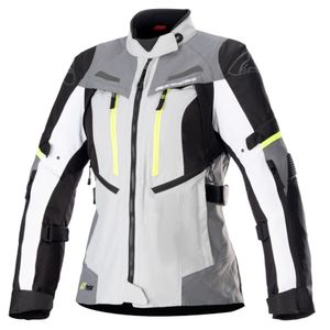 ALPINESTARS Stella Bogotá Pro Drystar Jacket, Textiel motorjas dames, Ice Grijs-Donker Grijs