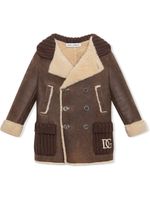 Dolce & Gabbana Kids manteau à boutonnière croisée - Marron - thumbnail