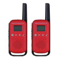Motorola TALKABOUT T42 twee-weg radio 16 kanalen Zwart, Rood