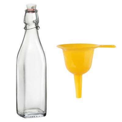 Weckflessen trechter met weckfles - beugelfles - 250 ml - keukentrechter Weckflessen trechter met weckfles - beugelfles - 250 ml - keukentrechter