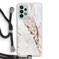Goud marmer: Samsung Galaxy A52s 5G Transparant Hoesje met koord Goud marmer: Samsung Galaxy A52s 5G Transparant Hoesje met koord