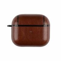 AirPods 3 hoesje - Leder - Leather series - Bruin