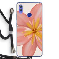 Pink Ellila Flower: Honor Note 10 Transparant Hoesje met koord