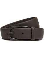 Zegna ceinture en cuir à boucle - Marron