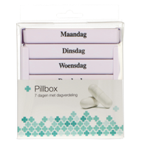 JVDL Pillendoos week 4 vakken per dag wit