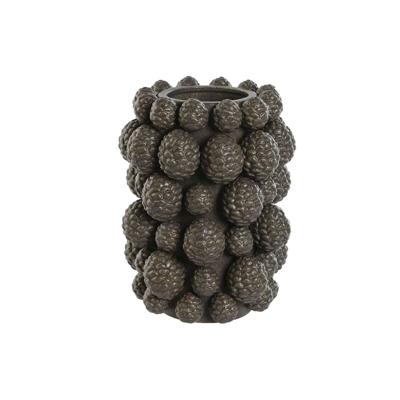 Vaas Home ESPRIT Bruin Keramiek ananas 25 x 25 x 31 cm