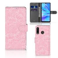 Huawei P30 Lite (2020) Hoesje White Flowers