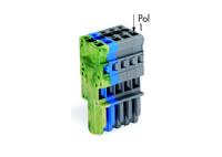 WAGO 769-105/000-039 Connector, female Groen, Geel, Blauw, Grijs 50 stuk(s) - thumbnail
