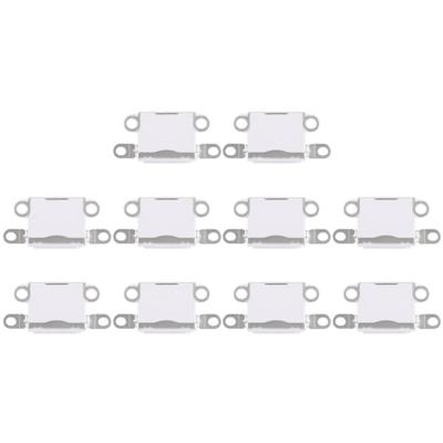 10 stuks opladen Port-Connector voor iPhone 5 / 5S(White)