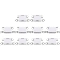 10 stuks opladen Port-Connector voor iPhone 5 / 5S(White)