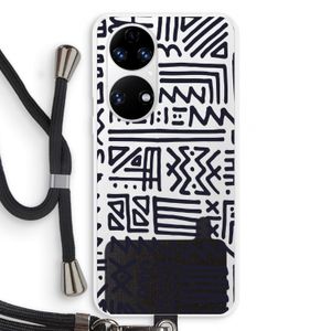 Marrakech print: Huawei P50 Transparant Hoesje met koord