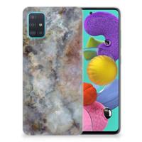 Samsung Galaxy A51 | TPU | Siliconen hoesje | Marmer Grijs