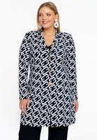 Yoek Blazer lang COLLIER | Blauw | Maat 58/60