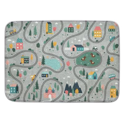 Achoka Speelkleed Wegen en Huizen, 130x180cm Achoka Speelkleed Wegen en Huizen, 130x180cm