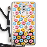 Pink donuts: Honor 6X Transparant Hoesje met koord