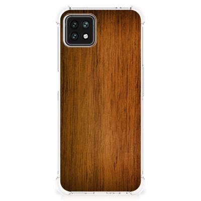 OPPO A53 5G | A73 5G Stevig Telefoonhoesje Donker Hout OPPO A53 5G | A73 5G Stevig Telefoonhoesje Donker Hout