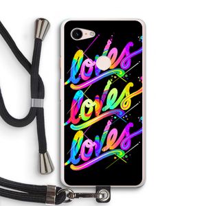 Loves: Pixel 3 XL Transparant Hoesje met koord