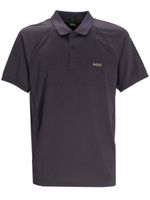 BOSS polo à logo imprimé - Gris