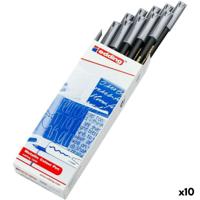 Markeerstift Edding 1200 Zilverkleurig (10 Stuks)
