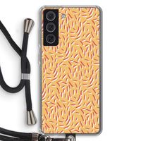 Camouflage: Samsung Galaxy S21 FE Transparant Hoesje met koord