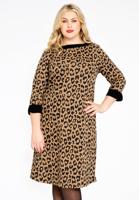 Yoek Jurk jacquard | Bruin | Maat 58/60