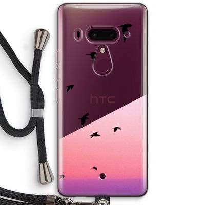 Fly away: HTC U12+ Transparant Hoesje met koord