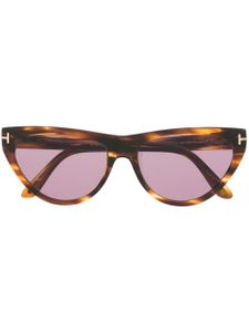 TOM FORD Eyewear lunettes de soleil à monture papillon - Marron