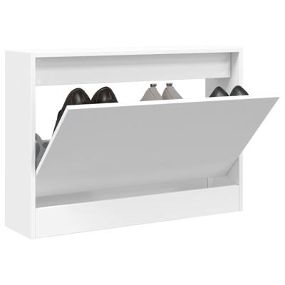 VidaXL Schoenenkast 80x21x57 cm bewerkt hout wit