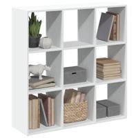 Kamerscherm / boekenkast 102x29x103,5 cm bewerkt hout wit