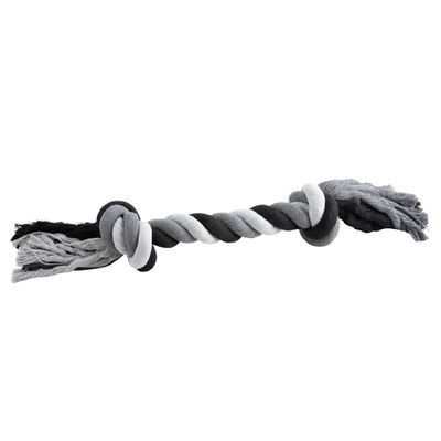 Hondenspeeltje Floss Boss Dental Rope extra heavy, zwart-grijs