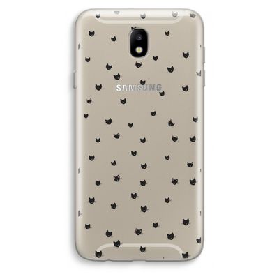 Kleine kattenkopjes: Samsung Galaxy J7 (2017) Transparant Hoesje