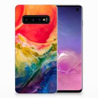 Smartphone hoesje Samsung Galaxy S10 Watercolor Dark