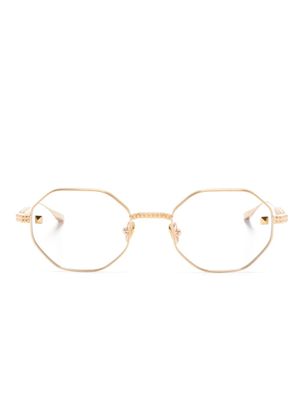 VALENTINO GARAVANI EYEWEAR lunettes de vue VLX122 à monture octogonale - Or