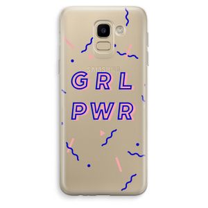 GRL PWR: Samsung Galaxy J6 (2018) Transparant Hoesje